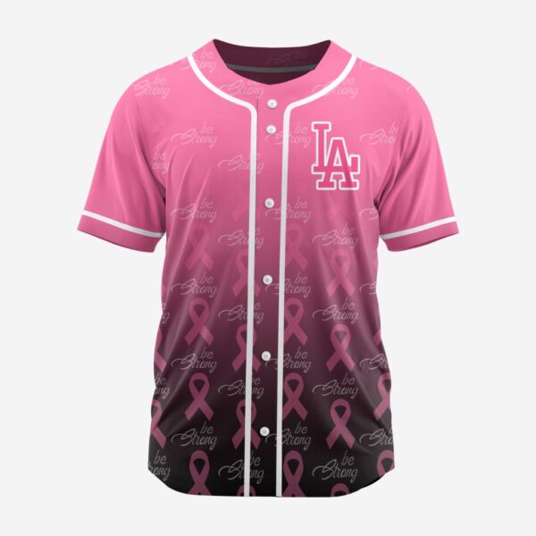 MLB Los Angeles Dodgers Special Pink Design Fight Breast Cancer Baseball Jersey Gift for Men Women