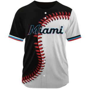 MLB Miami Marlins Personalized Mix Baseball Jersey Gift for Men Women 3