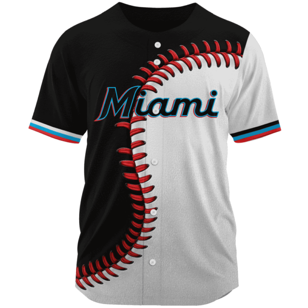MLB Miami Marlins Personalized Mix Baseball Jersey Gift for Men Women