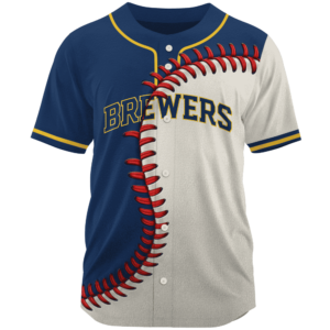 MLB Milwaukee Brewers Personalized Mix Baseball Jersey Gift for Men Women