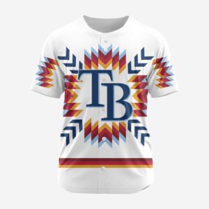 MLB Tampa Bay Rays Special Native Design Baseball Jersey Gift for Men Women