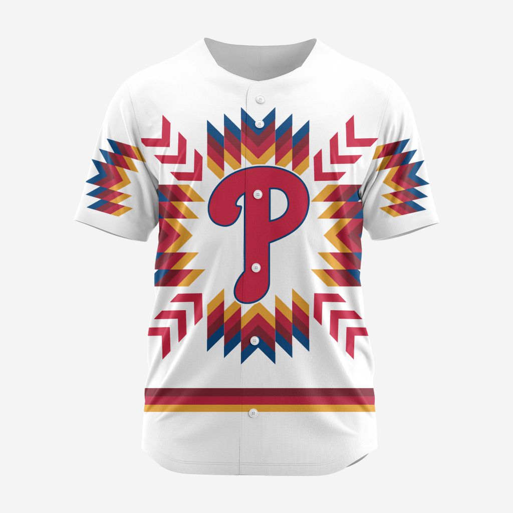 MLB Philadelphia Phillies Special Native Design Baseball Jersey Gift for Men Women MLB Philadelphia Phillies Special Native Design Baseball Jersey Gift for Men Women