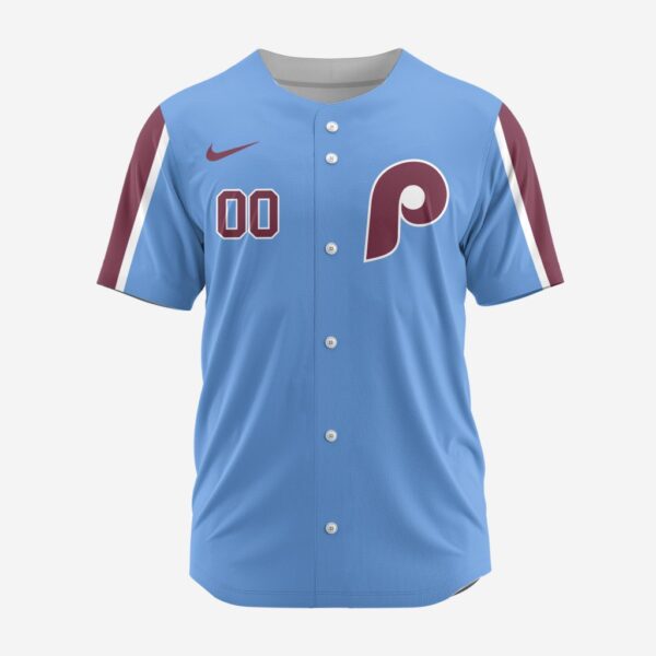 MLB Philadelphia Phillies Personalized Alternate 02 Baseball Jersey