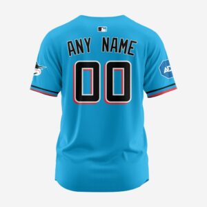 MLB Miami Marlins Personalized Alternate 02 Baseball Jersey