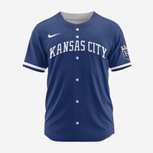 MLB Kansas City Royals Personalized Alternate 02 Baseball Jersey 3