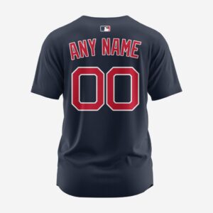 MLB Boston Red Sox Personalized Alternate 02 Baseball Jersey 3