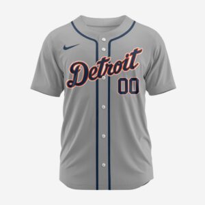 MLB Detroit Tigers Personalized 2025 Road Baseball Jersey