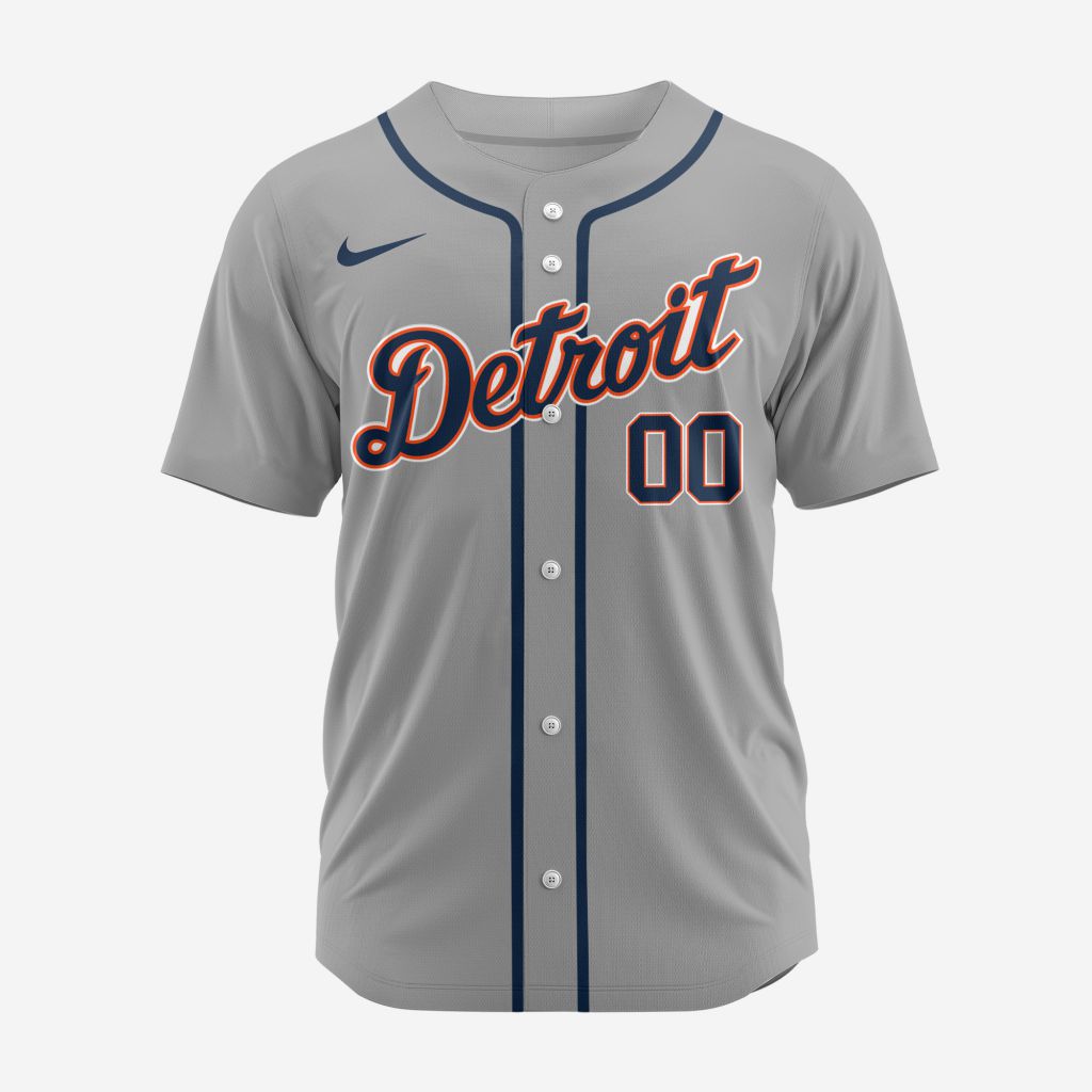 MLB Detroit Tigers Personalized 2025 Road Baseball Jersey MLB Detroit Tigers Personalized 2025 Road Baseball Jersey