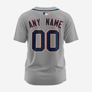 MLB Detroit Tigers Personalized 2025 Road Baseball Jersey