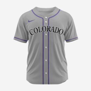 MLB Colorado Rockies Personalized 2025 Road Baseball Jersey