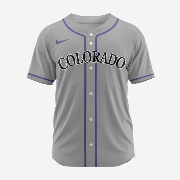 MLB Colorado Rockies Personalized 2025 Road Baseball Jersey