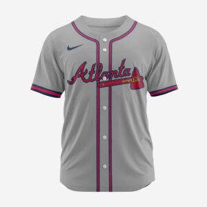 MLB Atlanta Braves Personalized 2025 Road Baseball Jersey