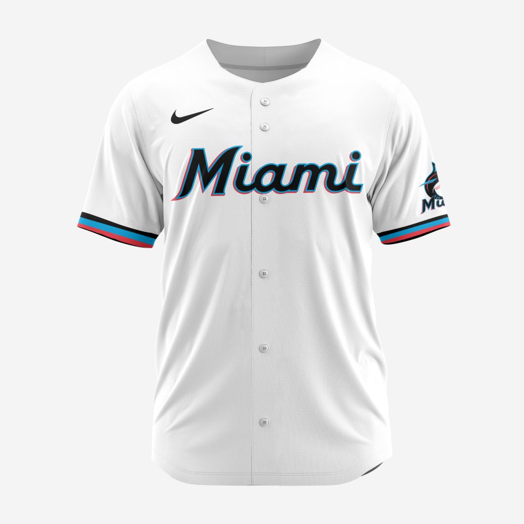 MLB Miami Marlins Personalized 2025 Home Baseball Jersey MLB Miami Marlins Personalized 2025 Home Baseball Jersey