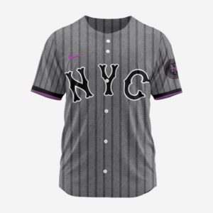 MLB New York Mets Personalized 2025 City Connect Baseball Jersey Design