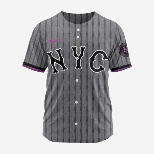 MLB New York Mets Personalized 2025 City Connect Baseball Jersey Design