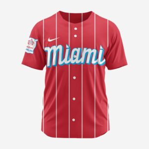 MLB Miami Marlins Personalized 2025 City Connect Baseball Jersey Design