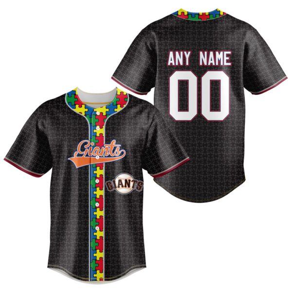 MLB San Francisco Giants Specialized Baseball Jersey Fearless Aganst Autism Gift for Men Women