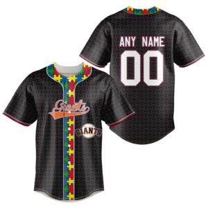 MLB San Francisco Giants Specialized Baseball Jersey Fearless Aganst Autism Gift for Men Women