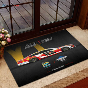 23XI Racing Home Decor 2025 Foldable Doormat Indoor Outdoor Welcome Mat Home Decor