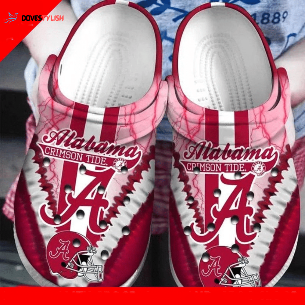 Alabama Crimson Tide NFL team Clogs Rubber Clogs Shoes Clogs Unisex Footwear Alabama Crimson Tide NFL team Clogs Rubber Clogs Shoes Clogs Unisex Footwear