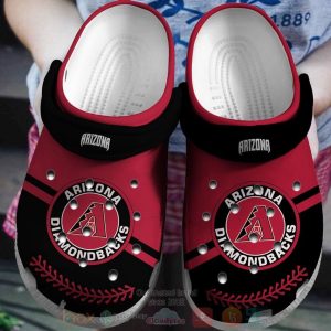 Arizona Diamondbacks Red-Black Clogs Crocband Shoes - Gift for Men Women Fans - Gift for Men Women Fans