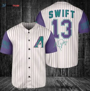 Arizona Diamondbacks Taylor Swift Fan Baseball Jersey Gift for Men Dad