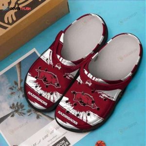 Arkansas Razorbacks Football Crocs Crocband Clog Shoes