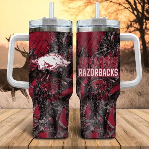 Arkansas Razorbacks NCAA Hun Gift for Fans Personalized S Gift for Fans  Gift for Fans 40oz  Gift for Fans