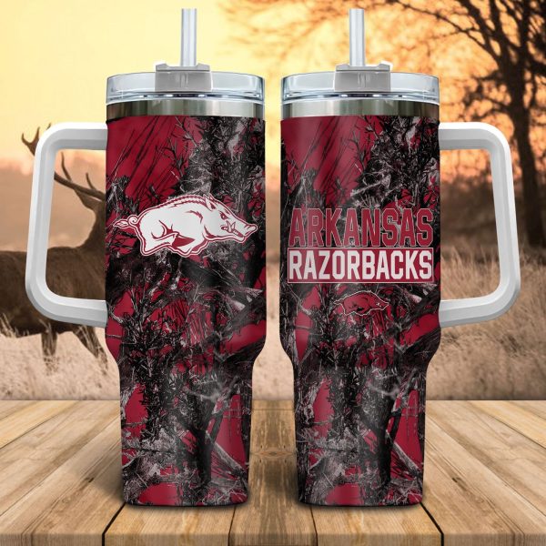 Arkansas Razorbacks NCAA Hun Gift for Fans Personalized S Gift for Fans  Gift for Fans 40oz  Gift for Fans