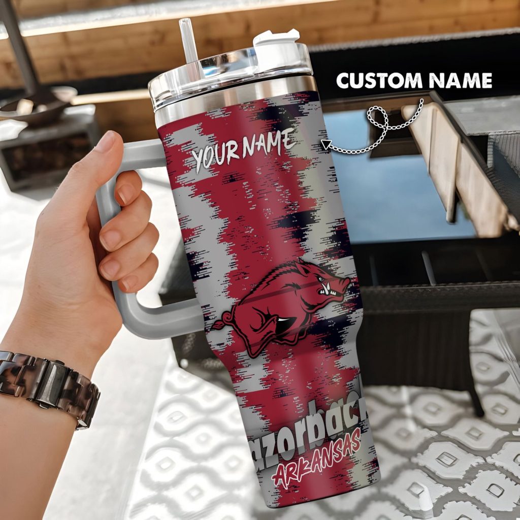 Arkansas Razorbacks Stanley Tumbler – Gift for Fan Men Women Arkansas Razorbacks Stanley Tumbler – Gift for Fan Men Women