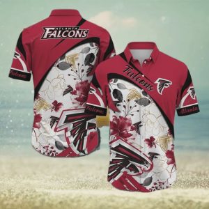 Atlanta Falcons NFL Beach Aloha Pattern Hawaiian Shirt 3