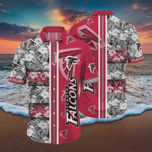 Atlanta Falcons NFL Flower Pattern Aloha Summer Vacation Gift Hawaiian Shirt 3