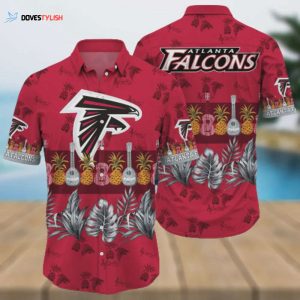Atlanta Falcons NFL Guitar Summer Pattern Hawaiian Shirt