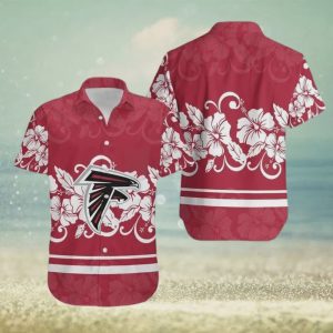 Atlanta Falcons NFL Hibiscus Flowers Trendy Summer Gift Hawaiian Shirt