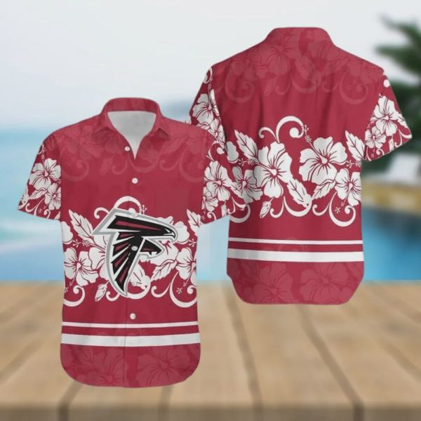 Atlanta Falcons NFL Hibiscus Flowers Trendy Summer Gift Hawaiian Shirt