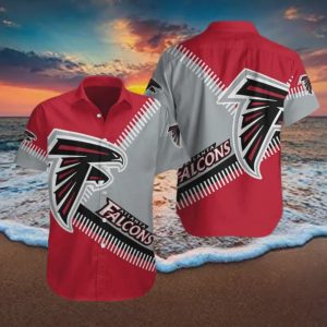 Atlanta Falcons NFL Red Aloha Gift For Football Fans Hawaiian Shirt