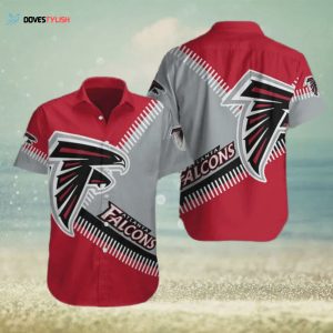Atlanta Falcons NFL Red Aloha Gift For Football Fans Hawaiian Shirt
