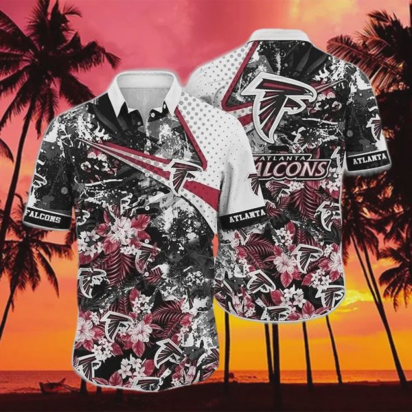 Atlanta Falcons NFL Tropical Flower Beach Hawaiian Shirt