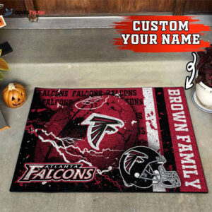 Atlanta Falcons Personalized Doormat Home Decor 2025