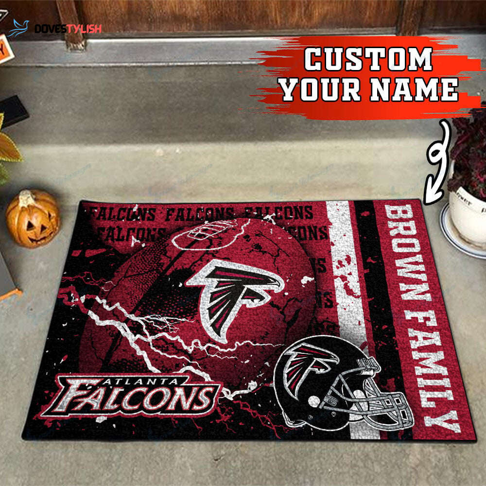 Atlanta Falcons Personalized Doormat Home Decor 2025 Atlanta Falcons Personalized Doormat Home Decor 2025