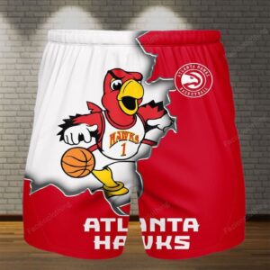 Atlanta Hawks Personalized Fashion Men Hawaiian Shorts Pant