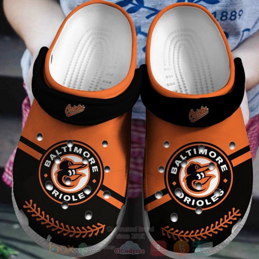 Baltimore Orioles Black-Orange Clogs Crocband Shoes – Gift for Men Women Fans – Gift for Men Women Fans
