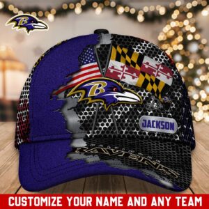 Baltimore Ravens NFL Classic CAP Hats For Fans Custom