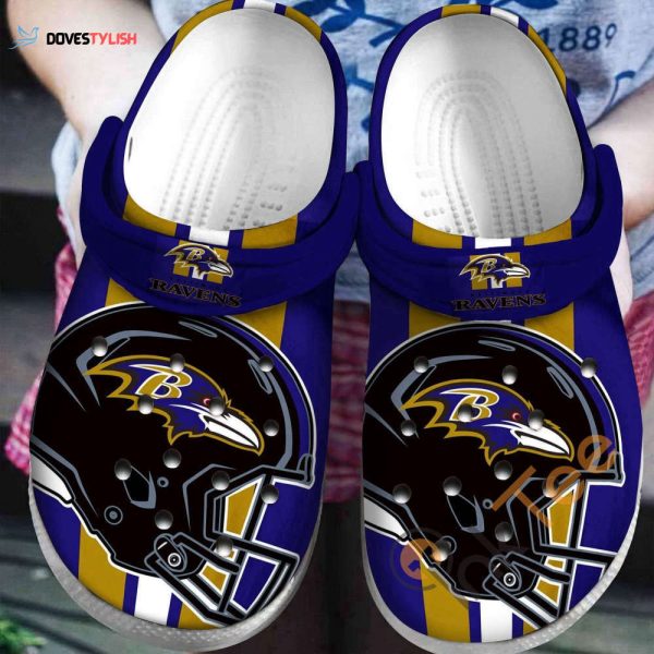 Baltimore Ravens nfl Teams Clogs Shoes Clogs Unisex Footwear