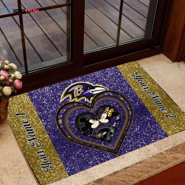 Baltimore Ravens Personalized Doormat Home Decor 2025