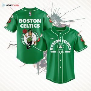 Boston Celtics Baseball Jersey Custom For Fans