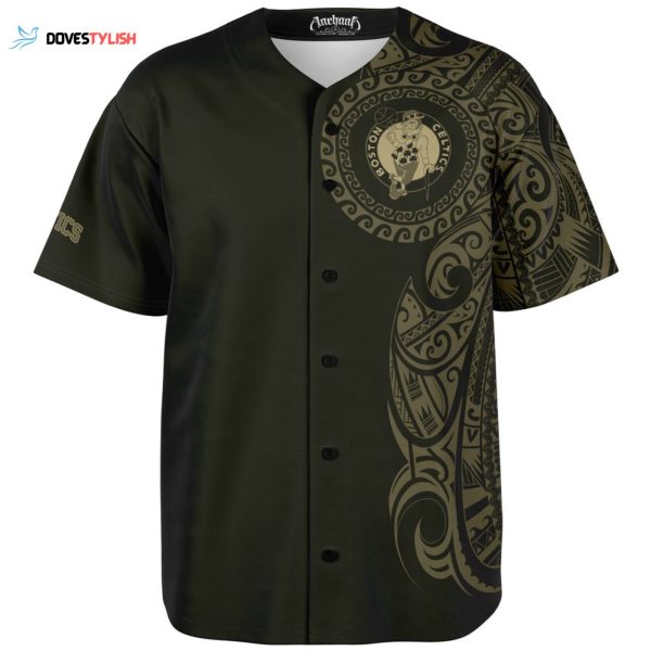 Boston Celtics Baseball Jersey Custom For Fans