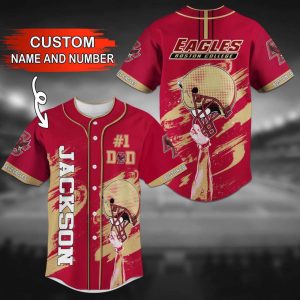 Boston College Eagles Personalized Baseball Jersey