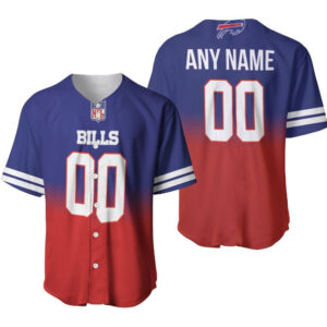 Buffalo Bills Royal Color Crash Baseball Jersey Custom Gift for Fans