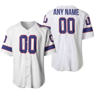 Vintage Buffalo Bills Baseball Jersey Custom Allover White Design – Perfect Gift for Bills Fans